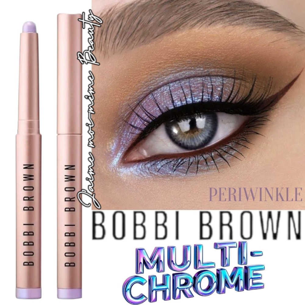 Bobbi Brown Multi Chrome Cream EyeShadow Stick Periwinkle Purple Blue Sparkle